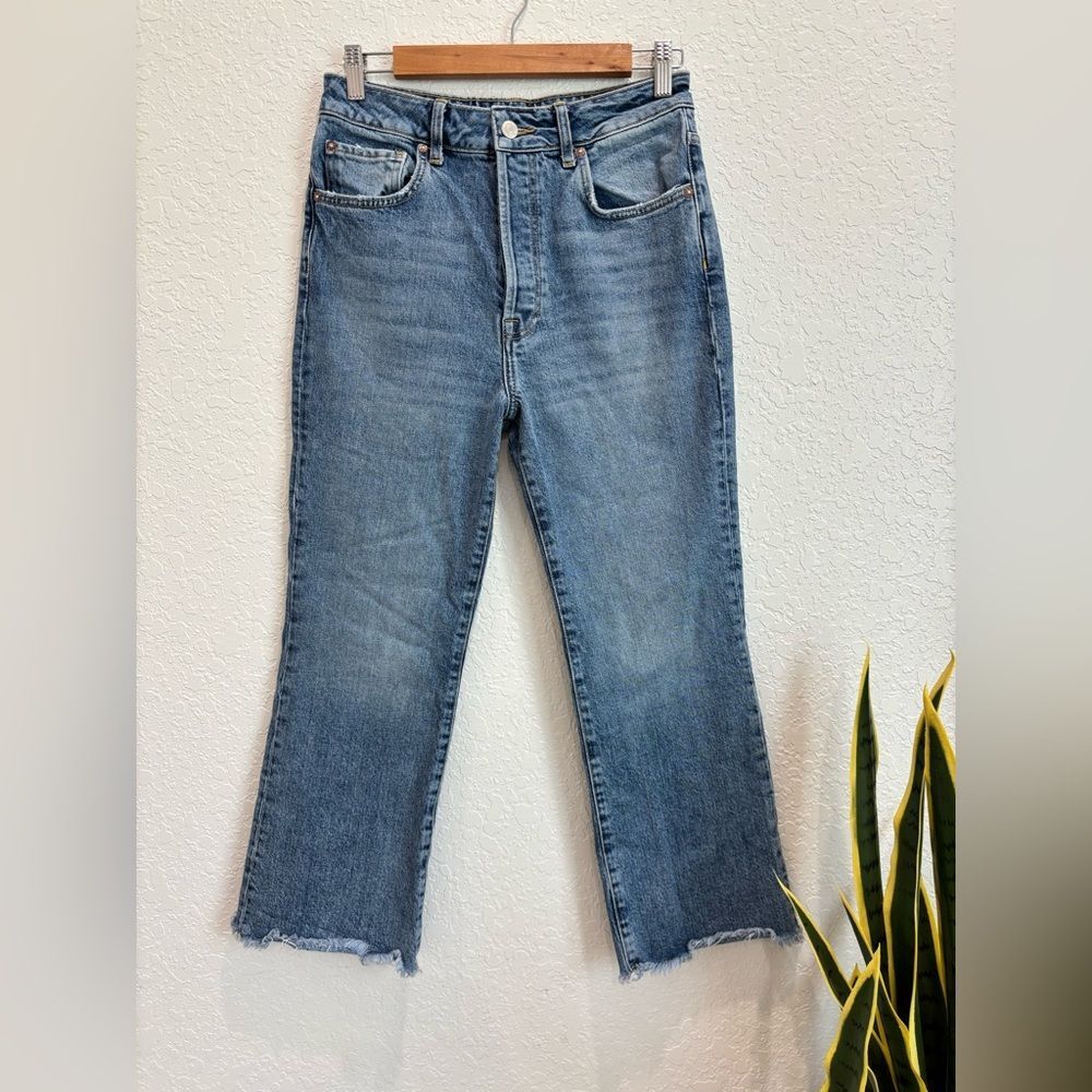 Free People We the Free Straight Leg Ankle High Rise Jeans Size 27